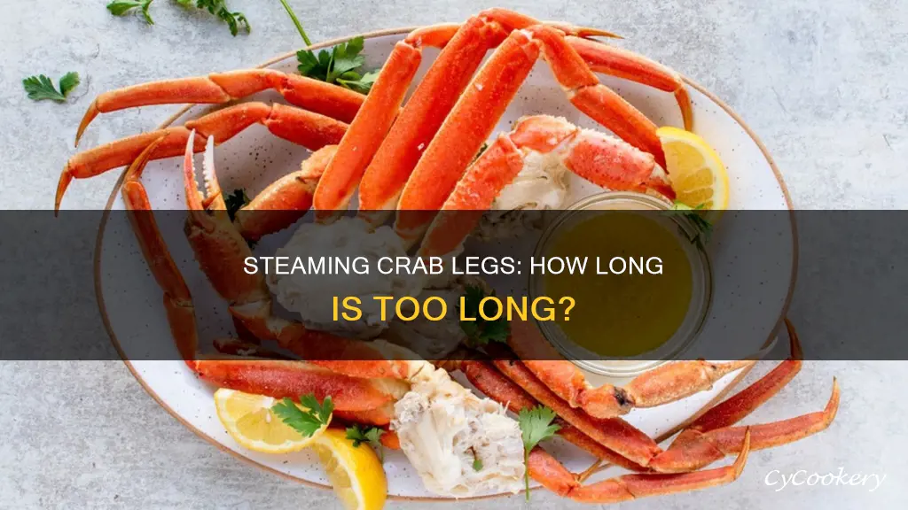 how long do i steam cooked crab legs