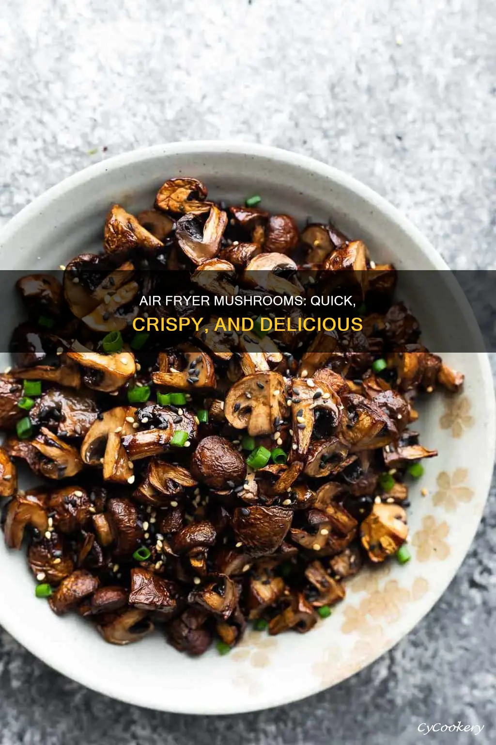 how long do mushrooms take to cook in air fryer