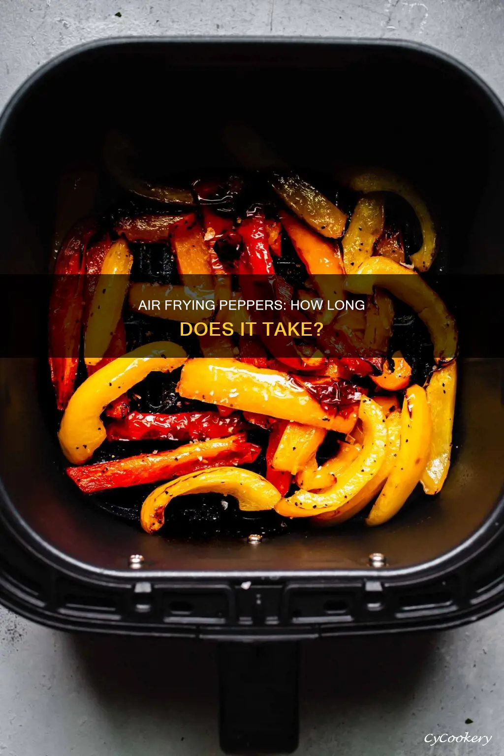 how long do peppers take in air fryer