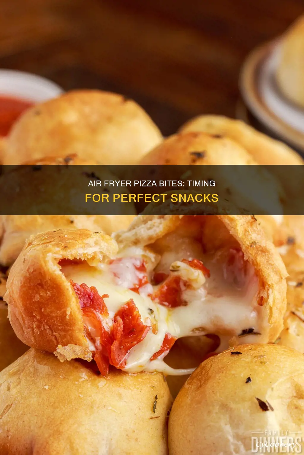 how long do pizza bites go in the air fryer