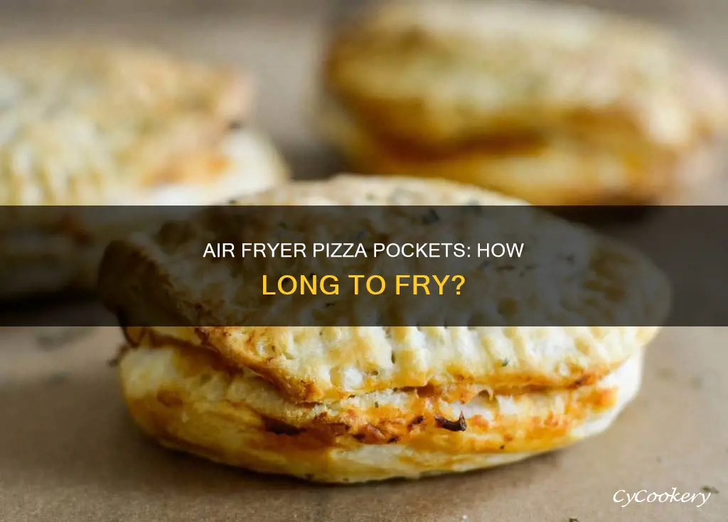 how long do pizza pockets go in the air fryer