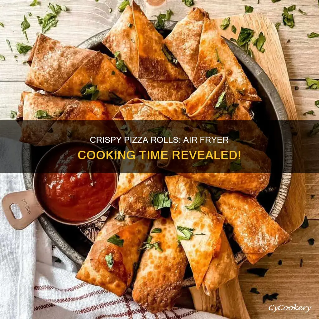 how long do pizza rolls cook in air fryer