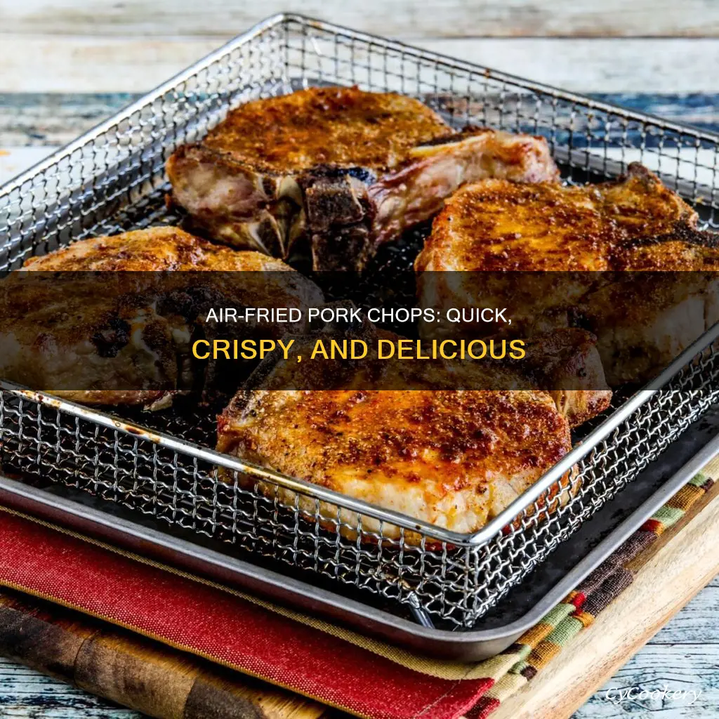 how long do pork chops cook in air fryer