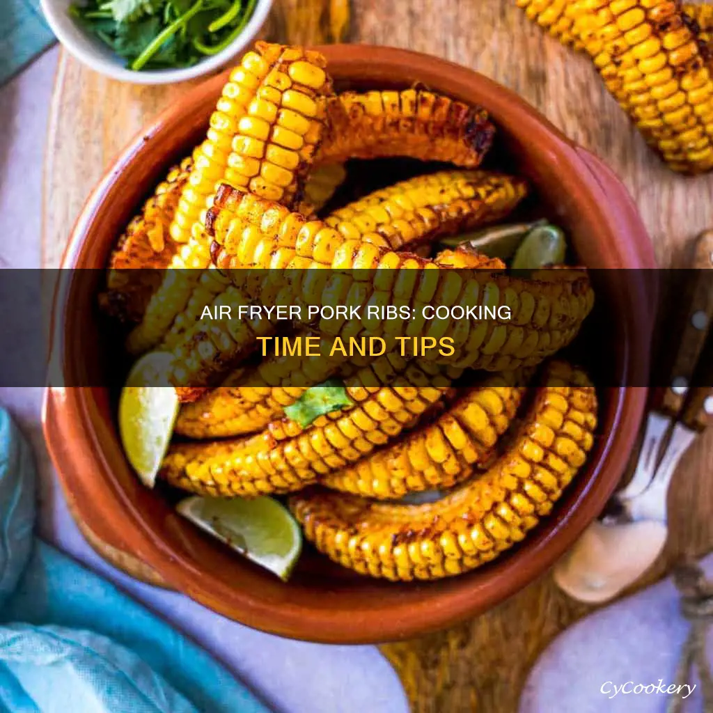 how long do pork ribs cook in air fryer