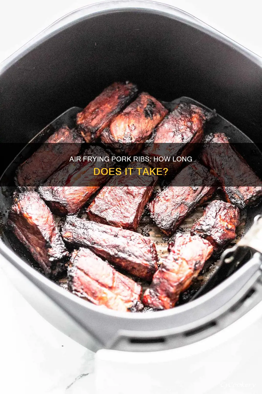 how long do pork ribs take in air fryer