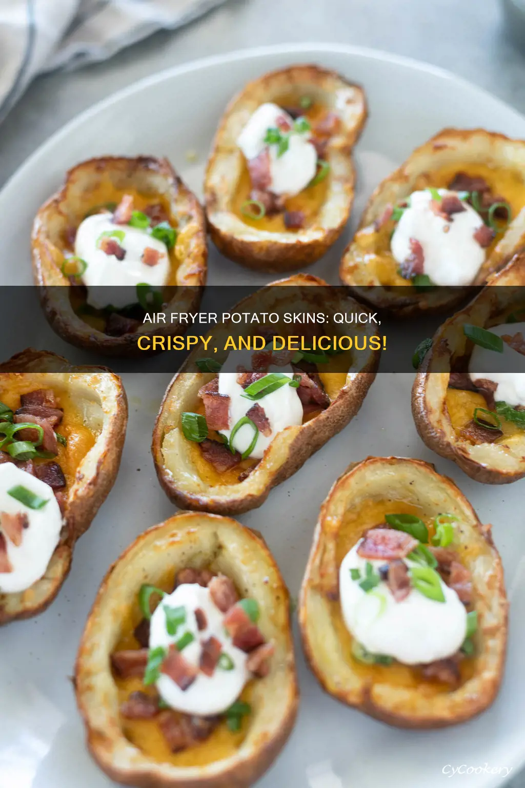 how long do potato skins take in the air fryer