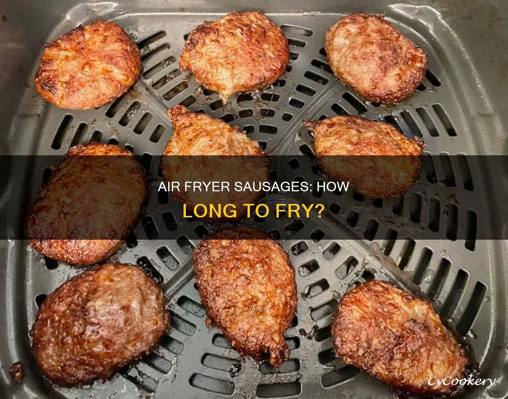 how long do sausages go in the air fryer