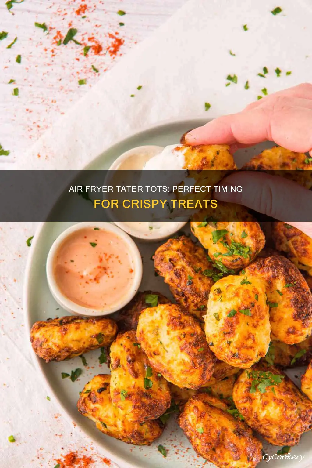 how long do tater tots cook in air fryer