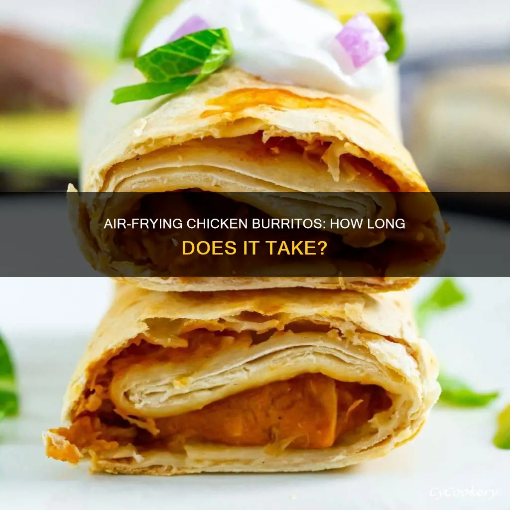 how long do u cook chicken burrito in air fryer