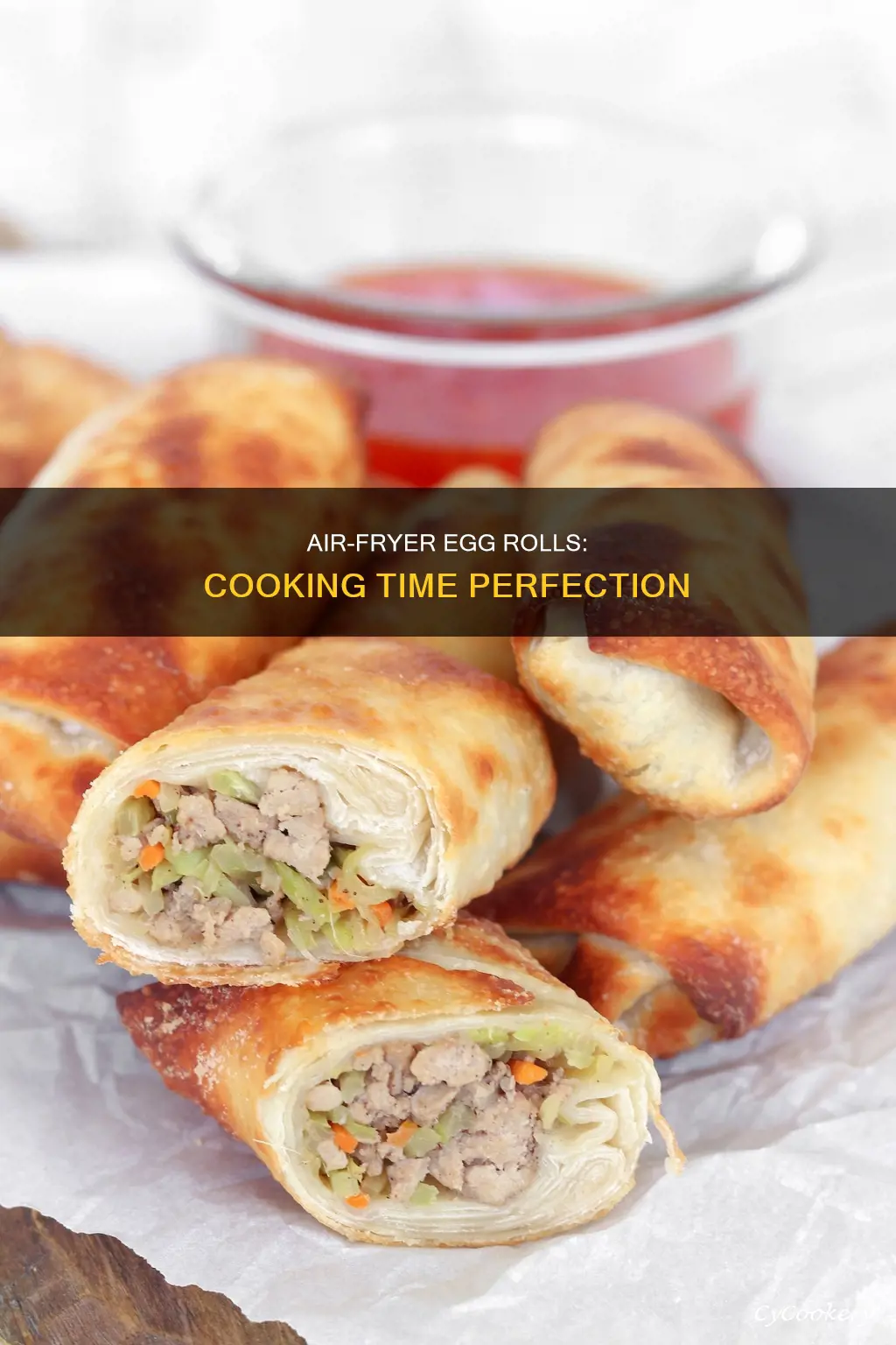 how long do u cook egg rolls in air fryer
