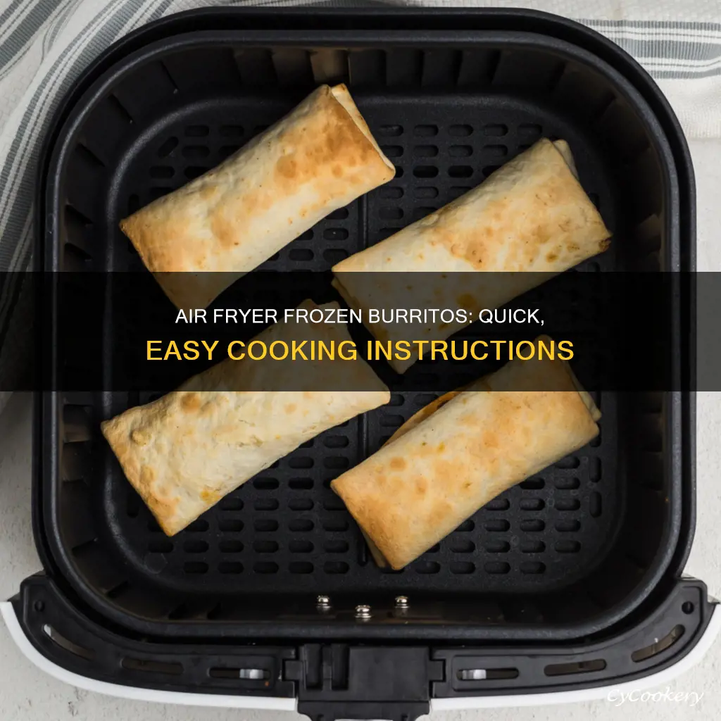 how long do u cook frozen burritos in air fryer