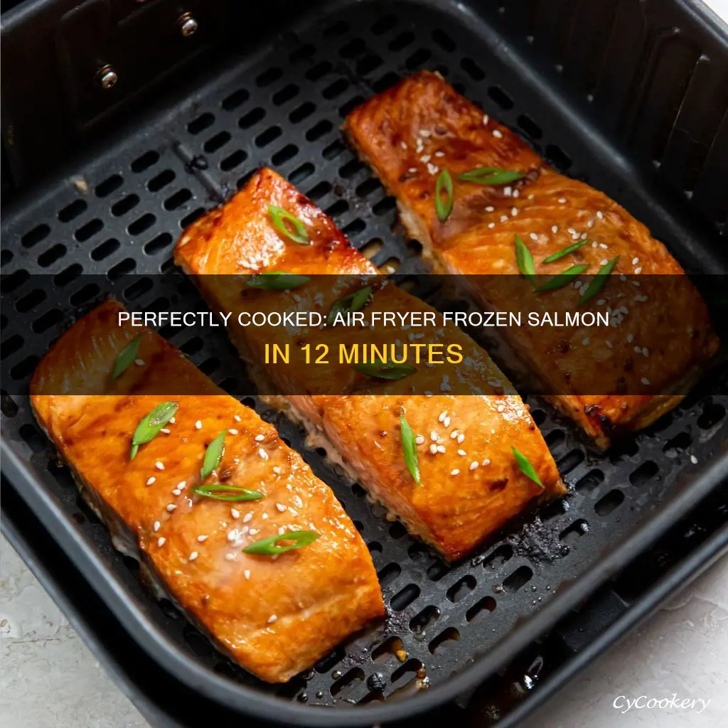 how long do u cook frozen salmon in air fryer