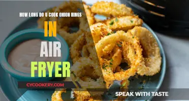 Crispy Onion Rings: Air Fryer Cooking Time Guide