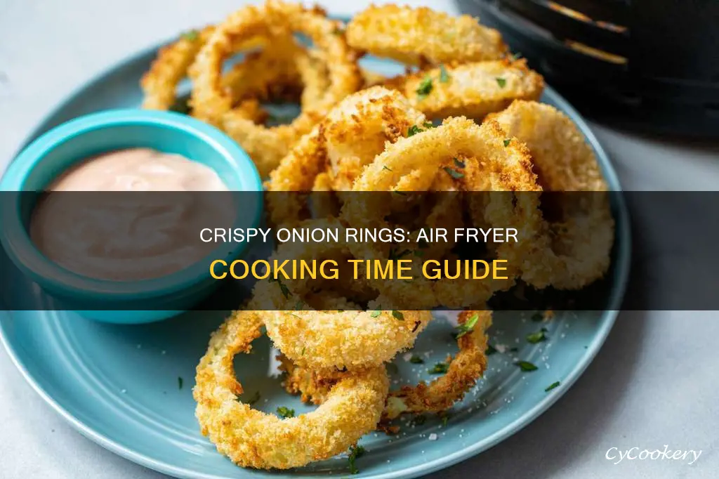 how long do u cook onion rings in air fryer