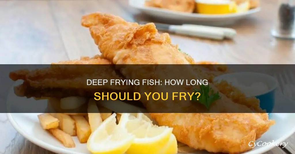 how long do u deep fry fish in a fryer