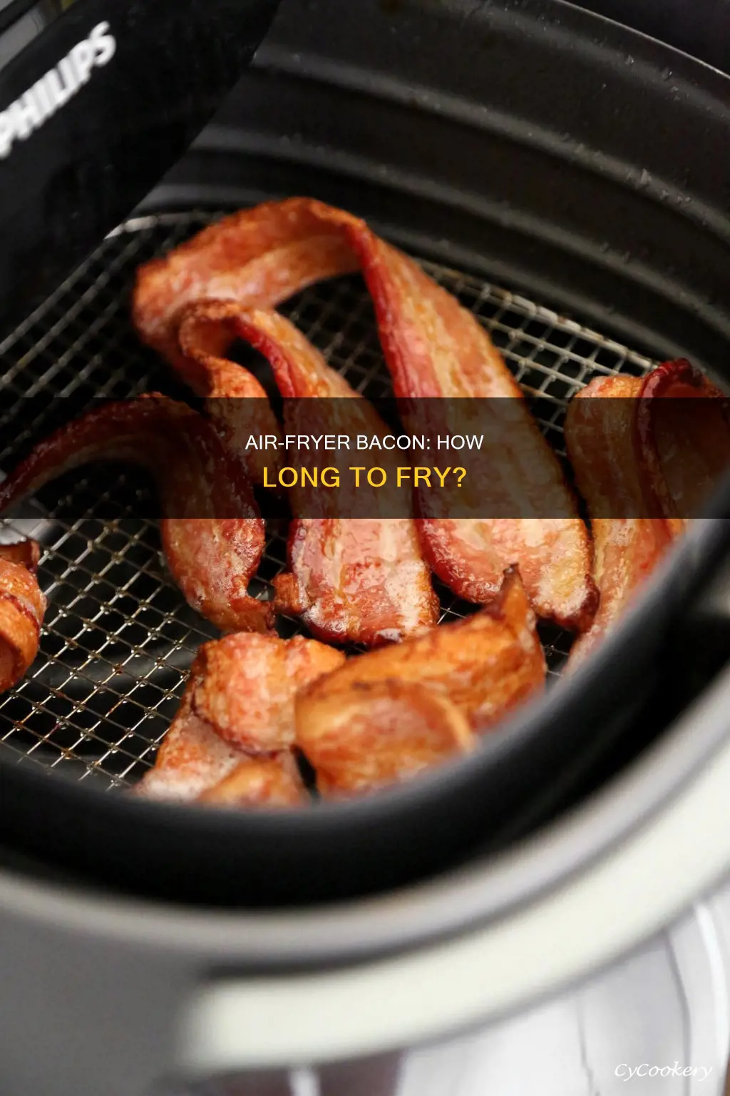 how long do u put bacon in air fryer