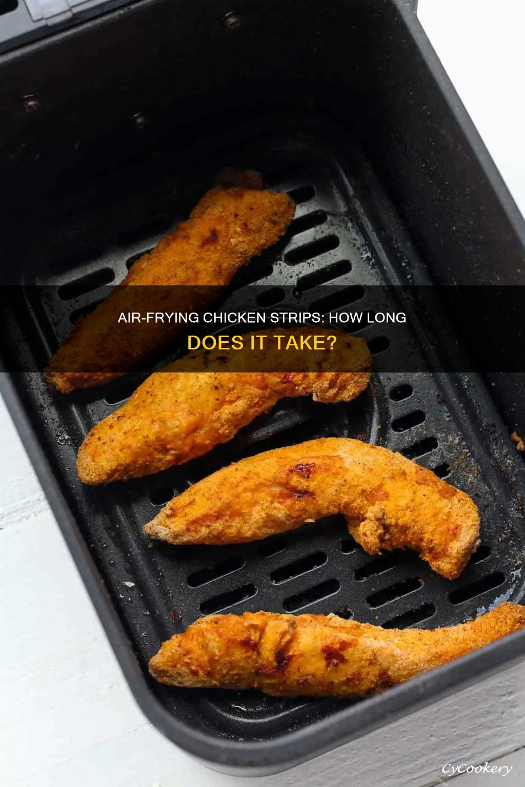 how long do u put chicken strips in air fryer