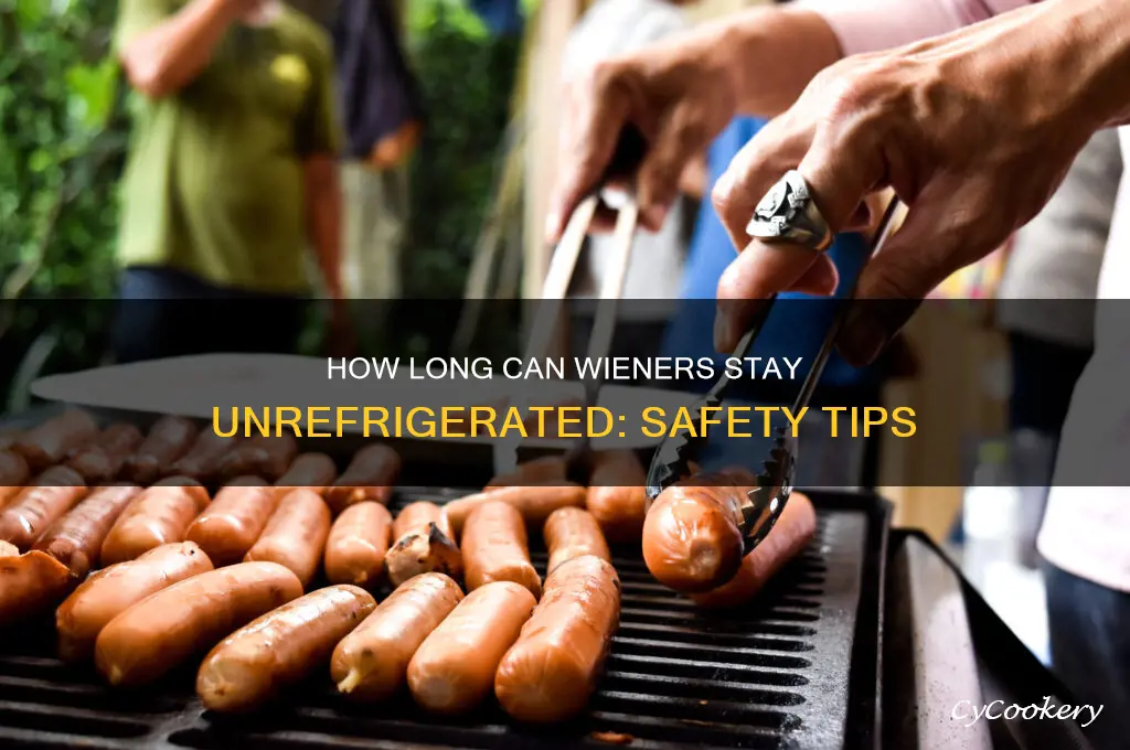 how long do wieners can stay un refrigerate