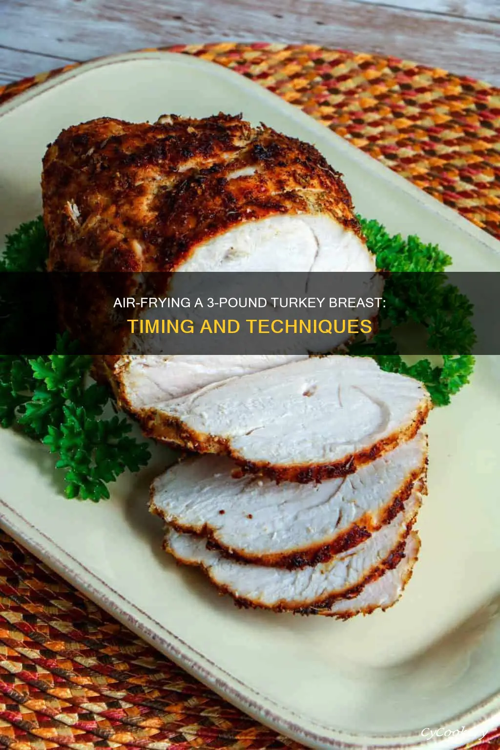 how long do you air fryer a 3lb turkey breast