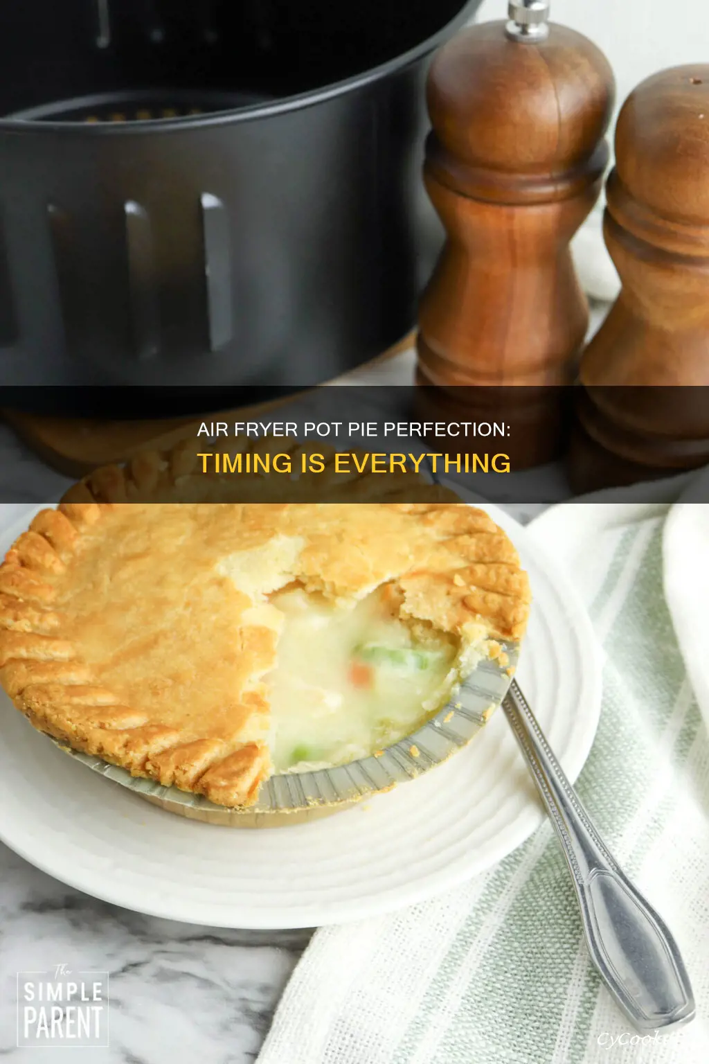 how long do you air fryer a pot pie