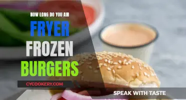 Air Fryer Frozen Burgers: How Long Until They're Done?