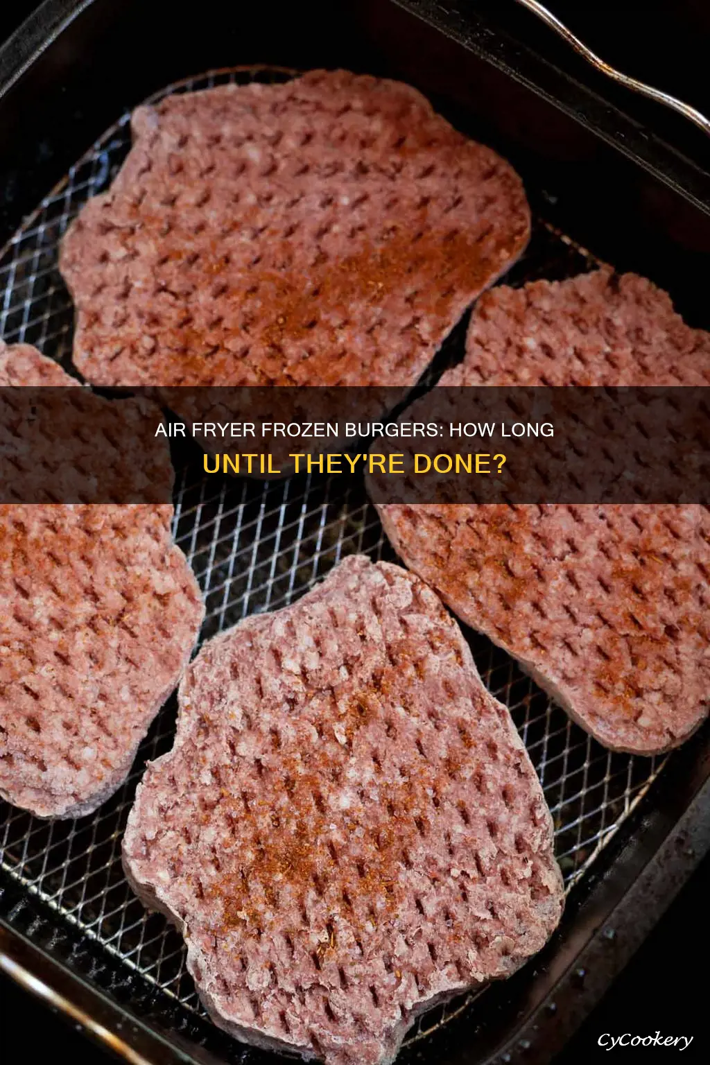 how long do you air fryer frozen burgers