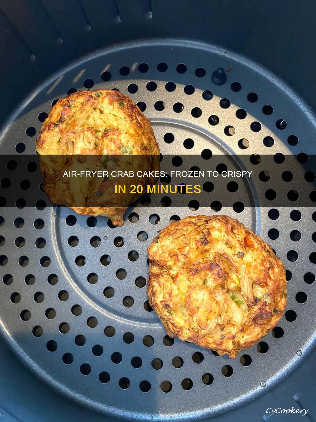 how long do you air fryer frozen crab cakes