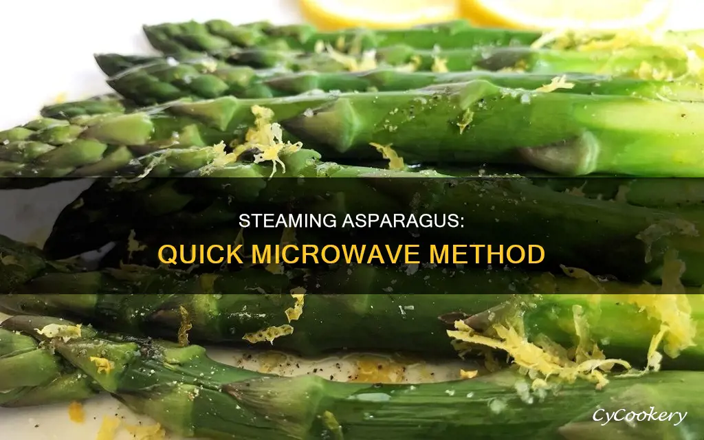 how long do you cook asparagus in a microwave steamer