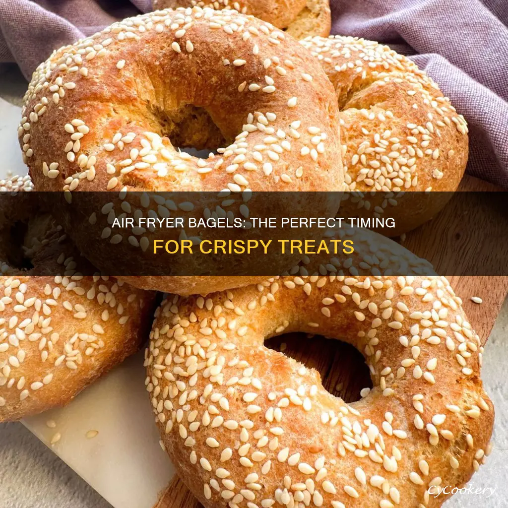 how long do you cook bagels in the air fryer