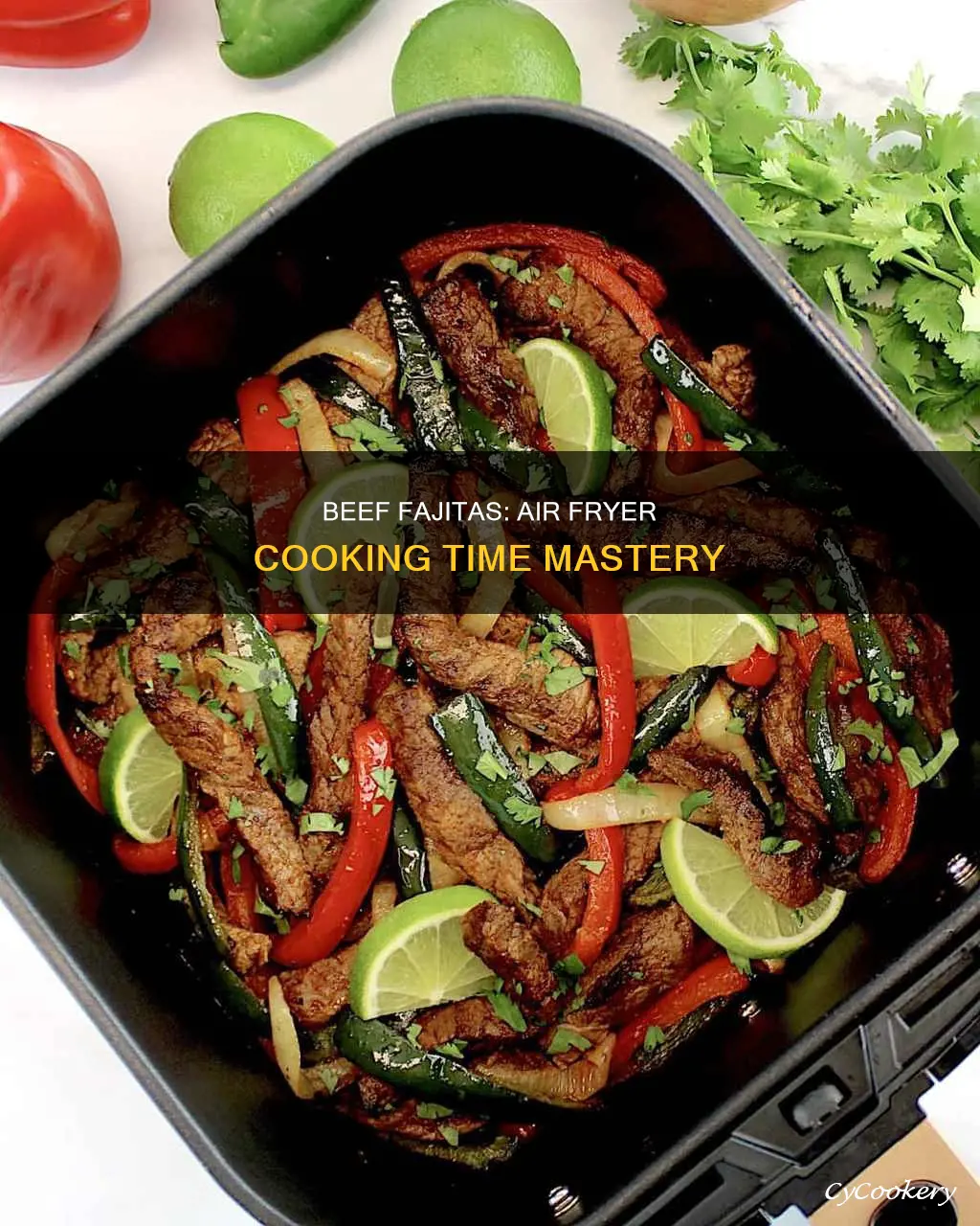 how long do you cook beef fajitas in air fryer