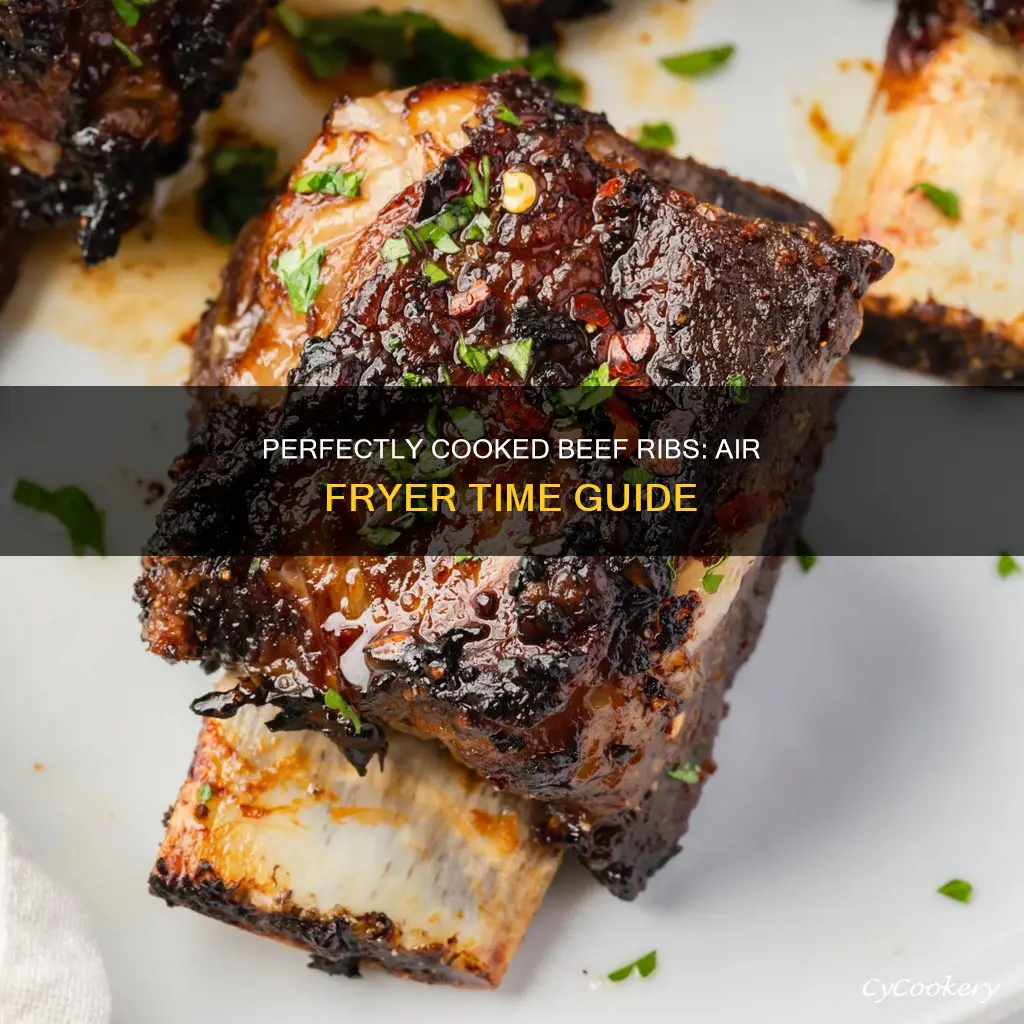 how long do you cook beef ribs in air fryer