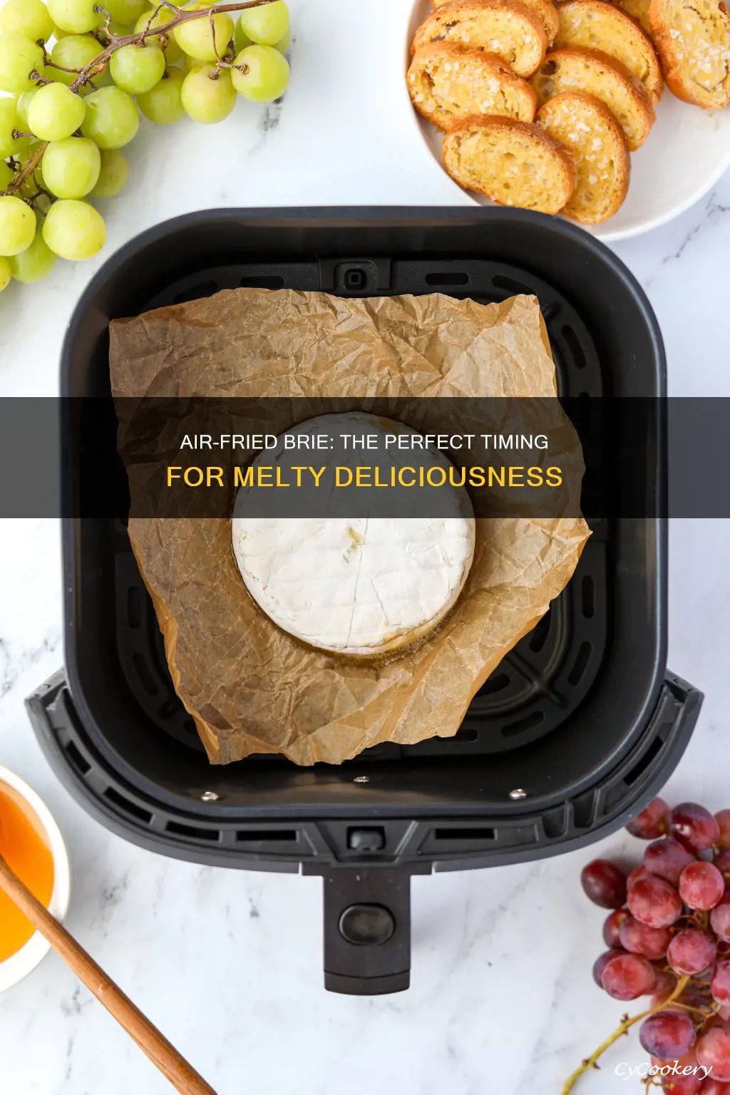how long do you cook brie in the air fryer