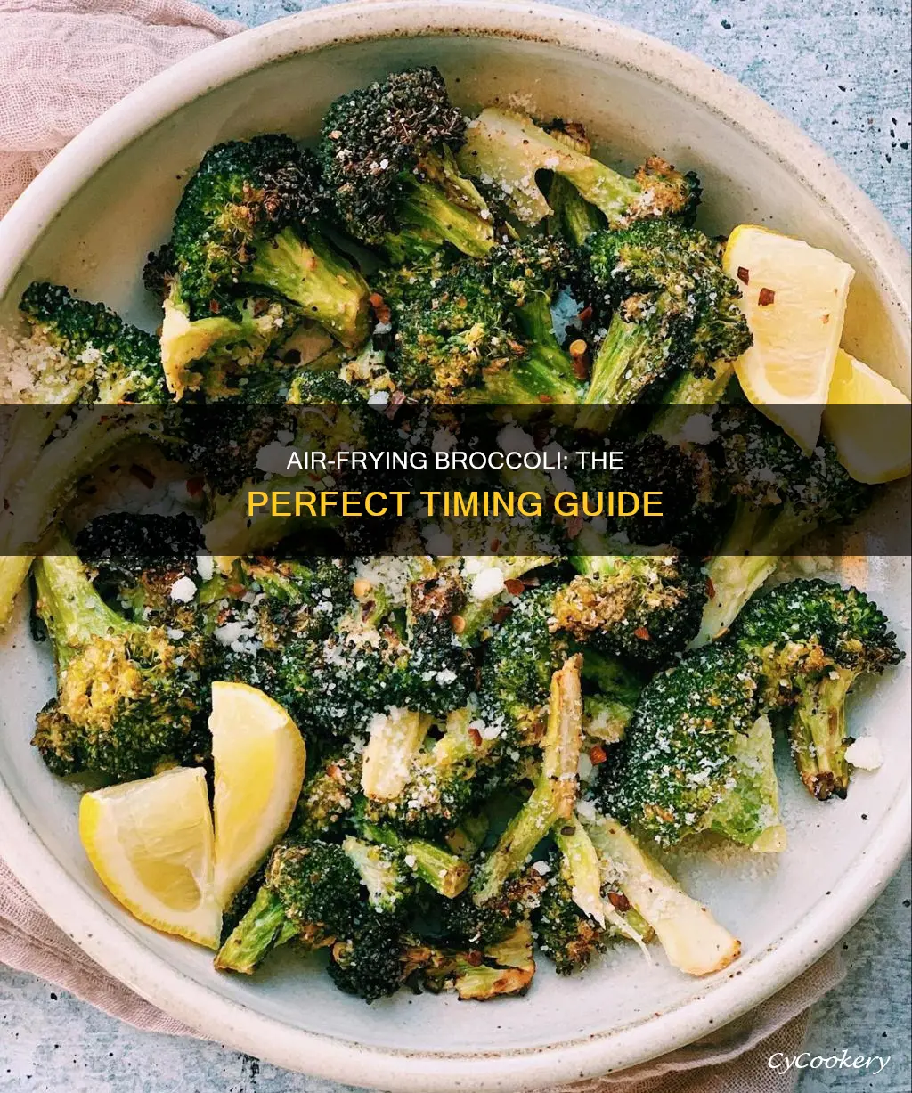how long do you cook broccoli in a air fryer