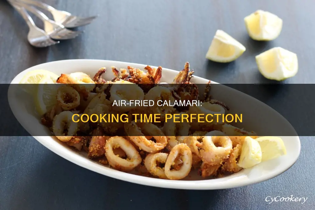 how long do you cook calamari in air fryer