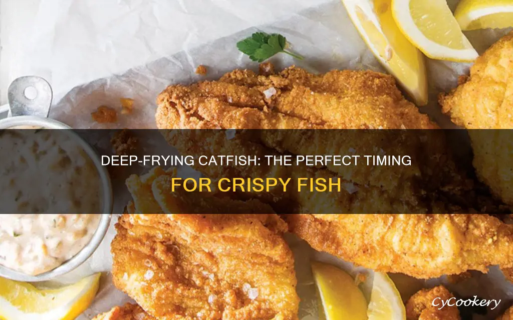 how long do you cook catfish in a deep fryer
