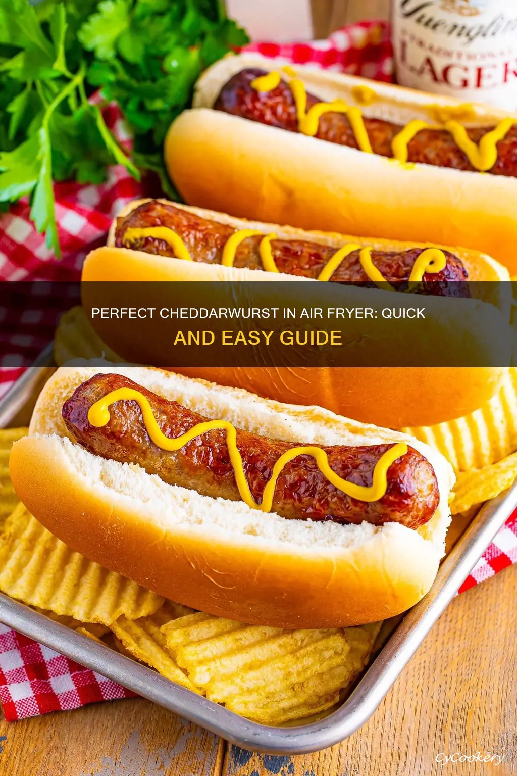 how long do you cook cheddarwurst in the air fryer