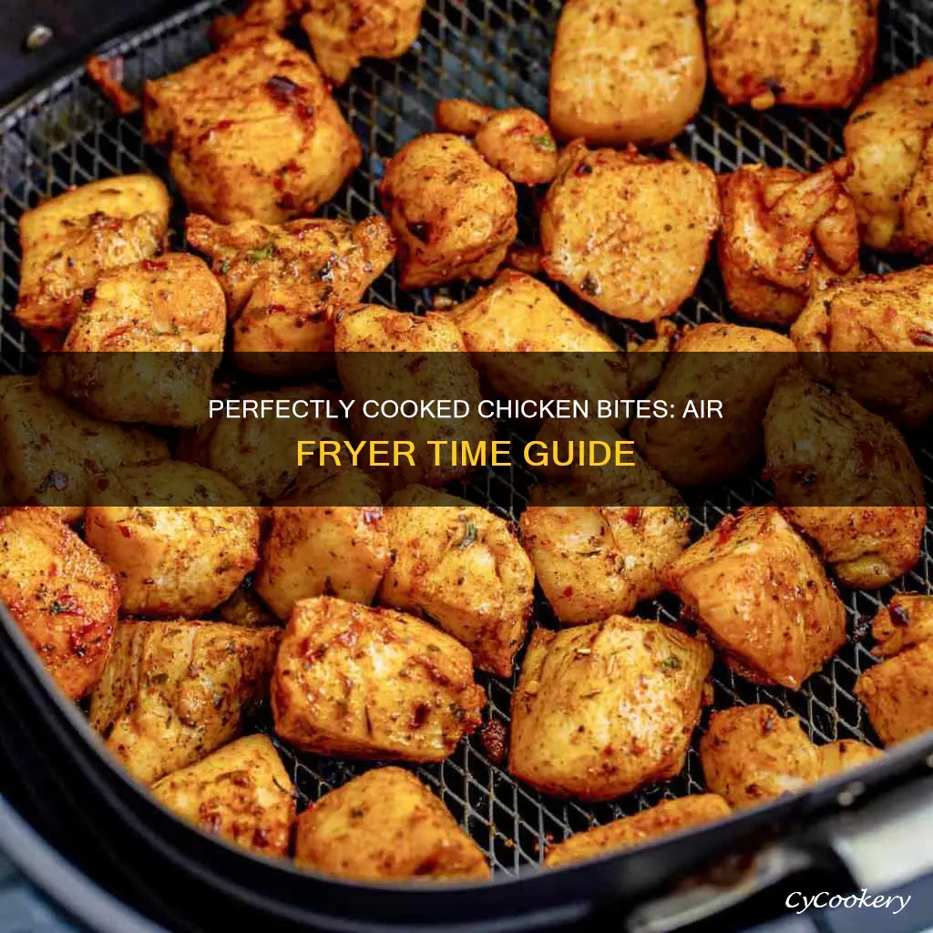 how long do you cook chicken bites in air fryer