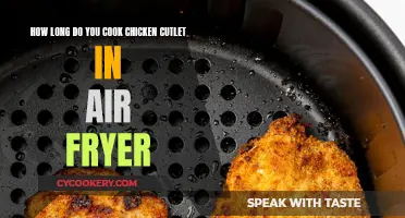 Perfectly Cooked Chicken Cutlets: Air Fryer Time Guide