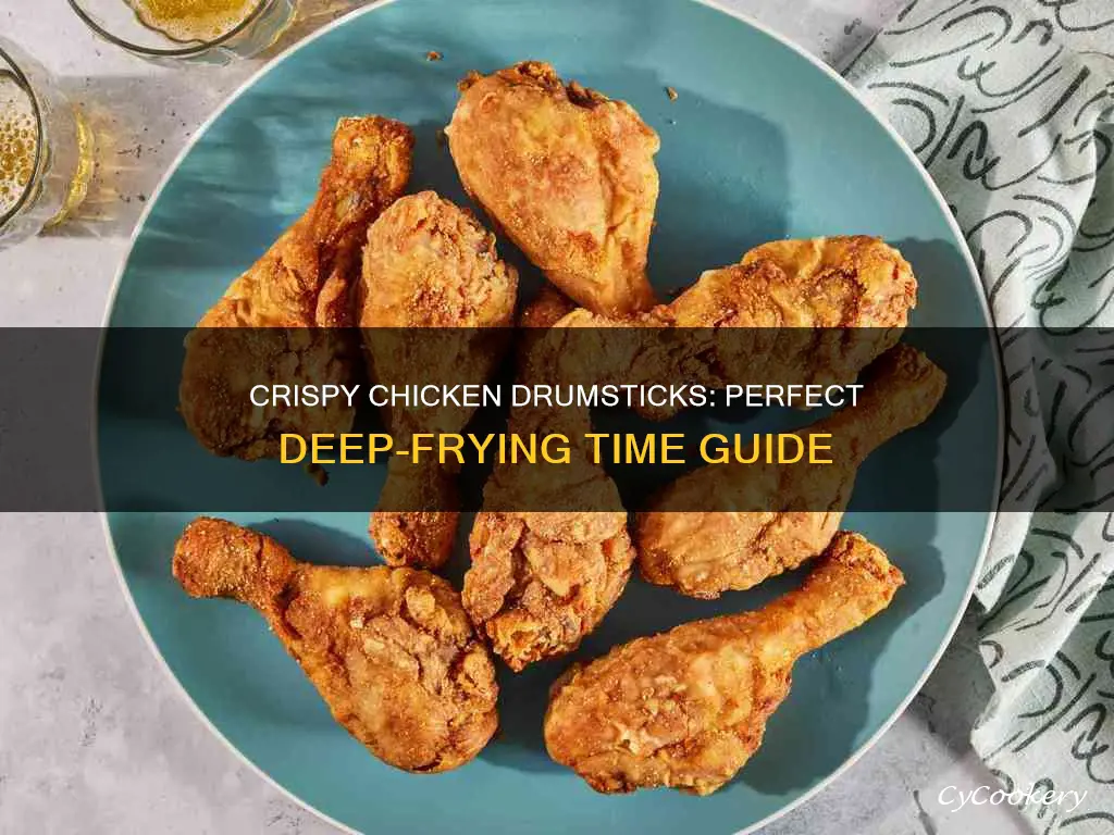 how long do you cook chicken drumsticks in deep fryer