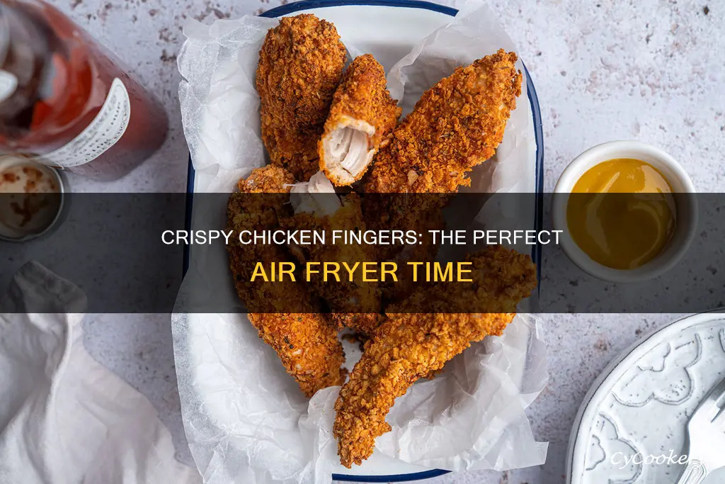 how long do you cook chicken fingers in air fryer