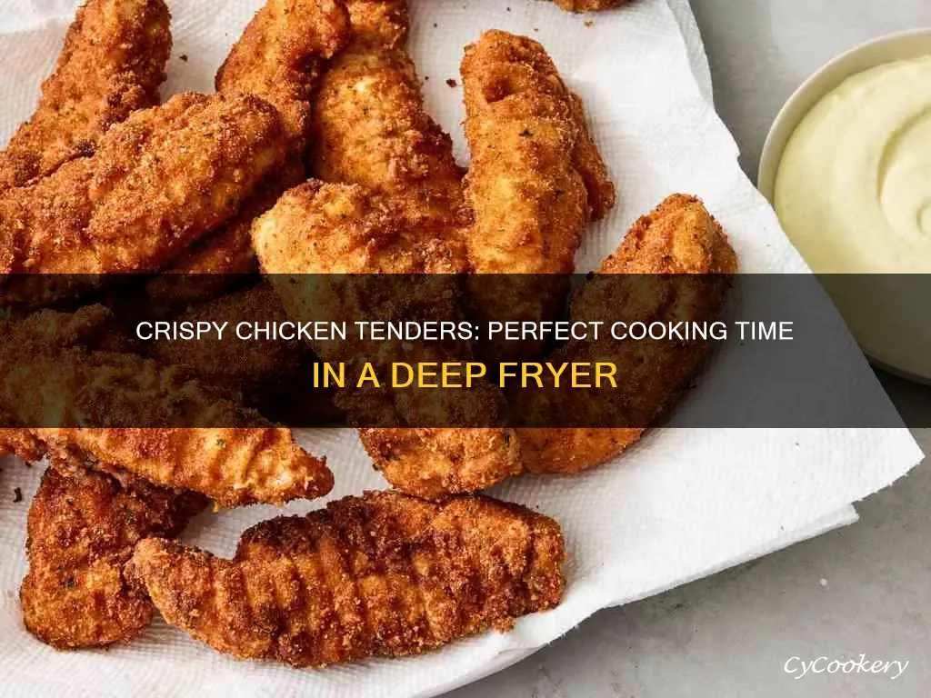 how long do you cook chicken tenders in deep fryer