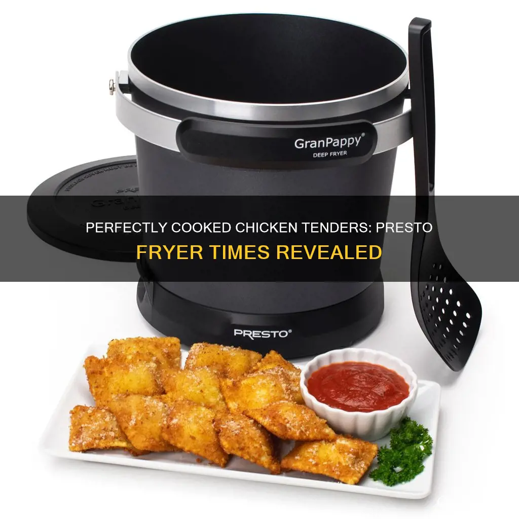 how long do you cook chicken tenders in presto fryer