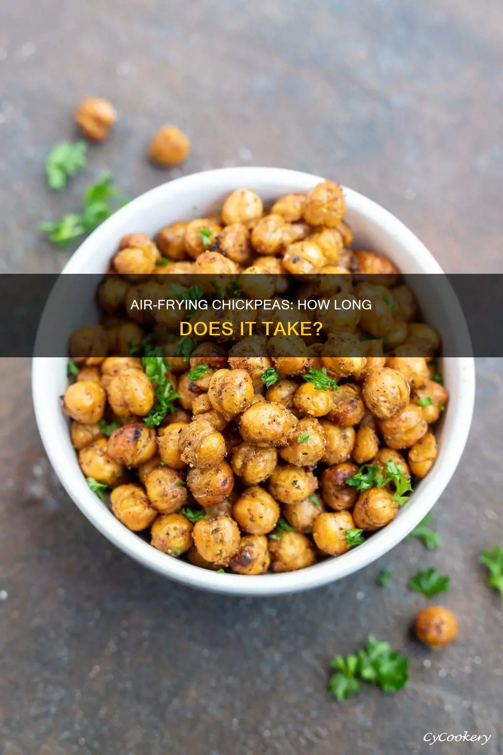 how long do you cook chickpeas in a air fryer