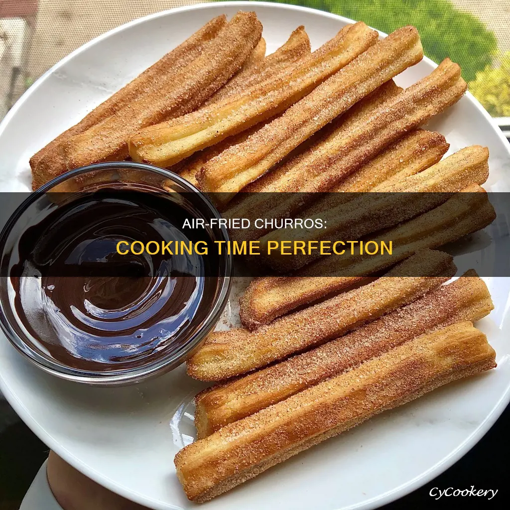 how long do you cook churros in an air fryer
