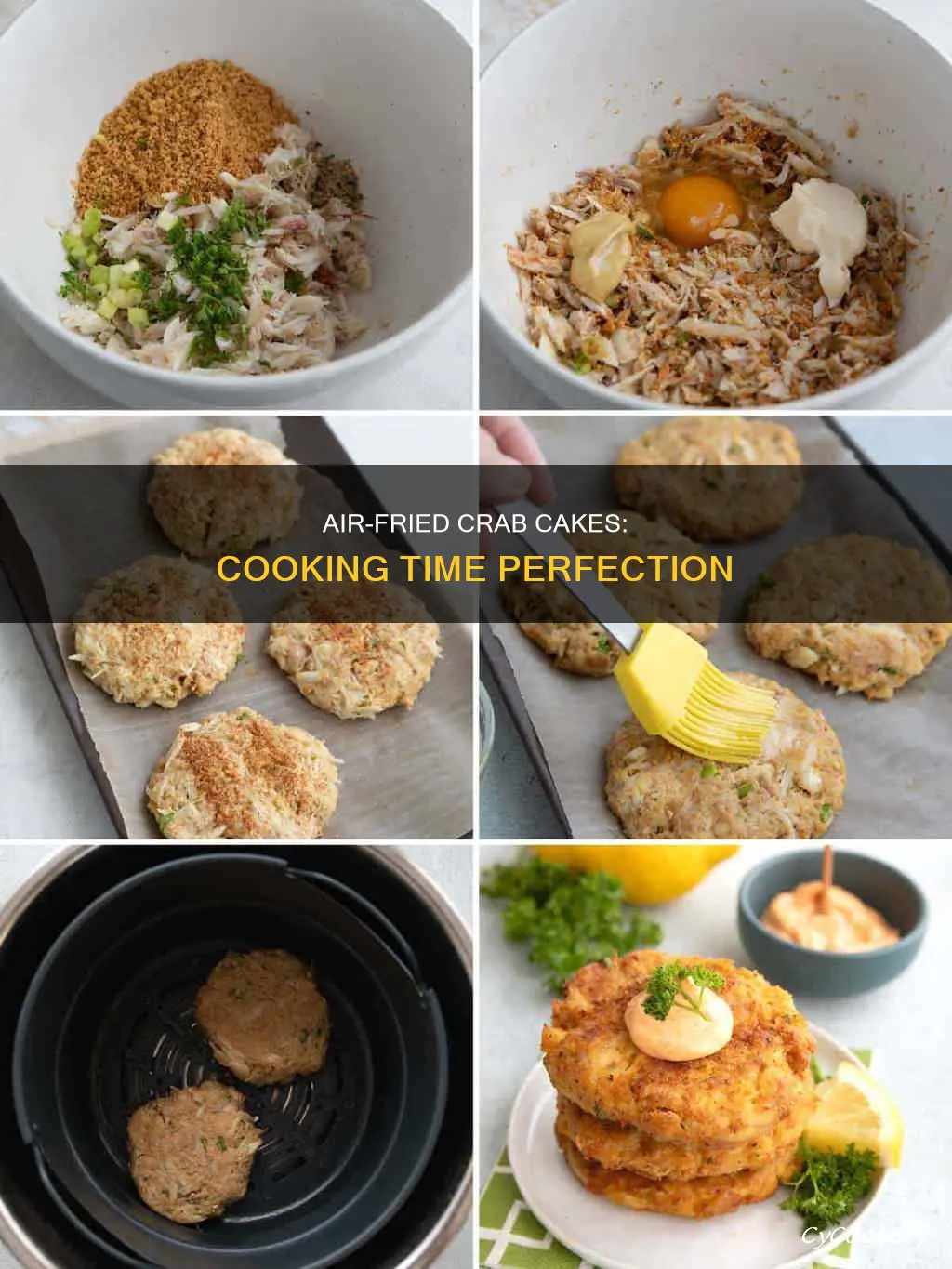 how long do you cook crab cakes in air fryer