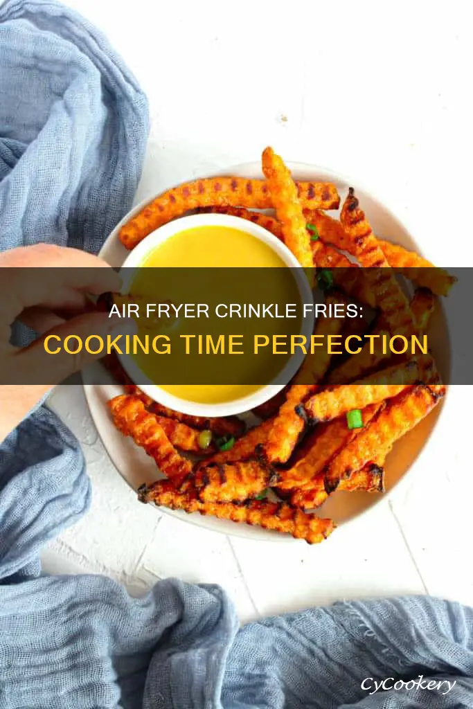 how long do you cook crinkle fries in air fryer