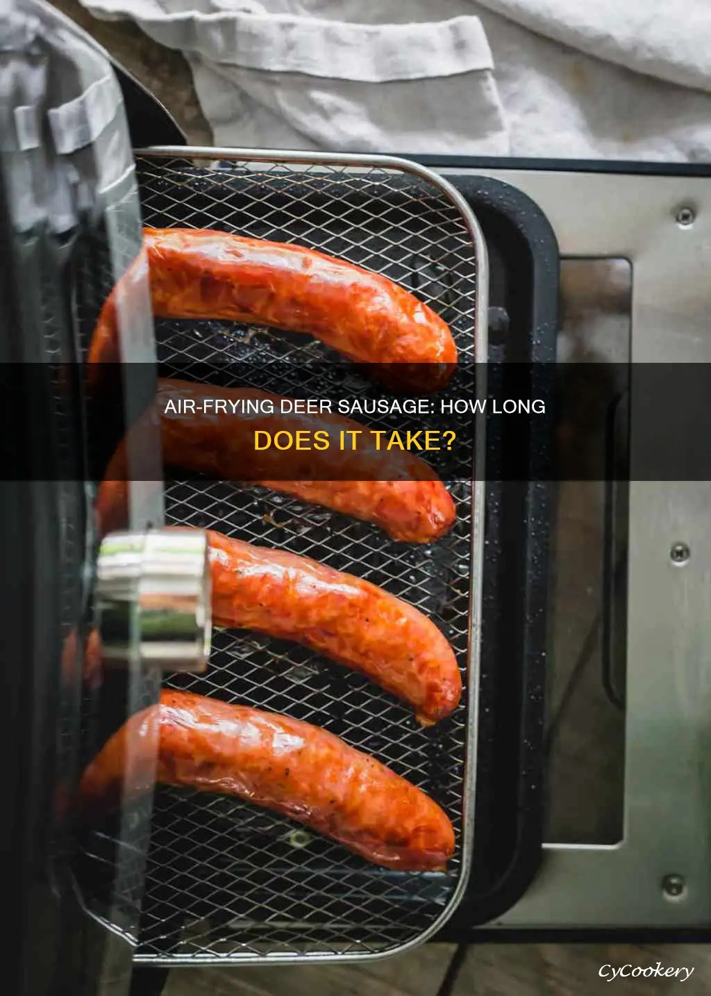 how long do you cook deer sausage in air fryer
