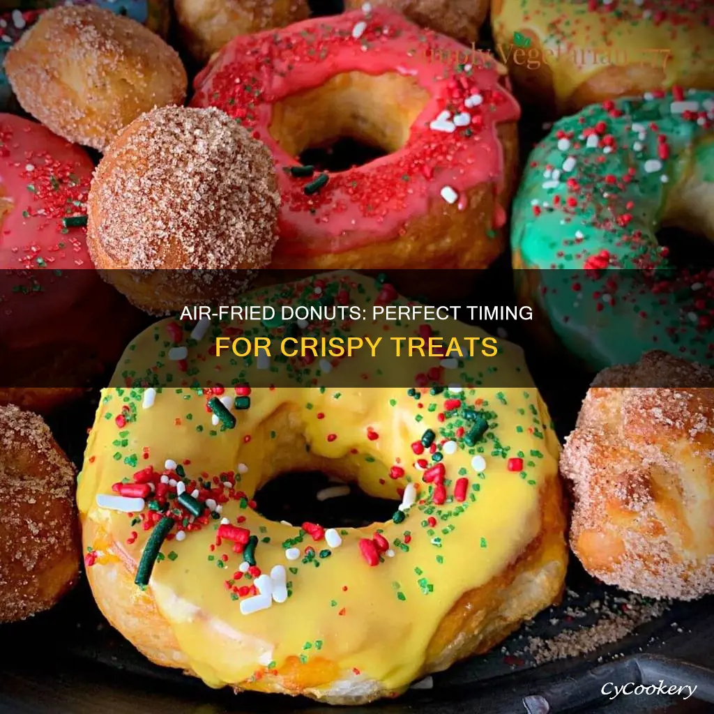 how long do you cook donuts in an air fryer
