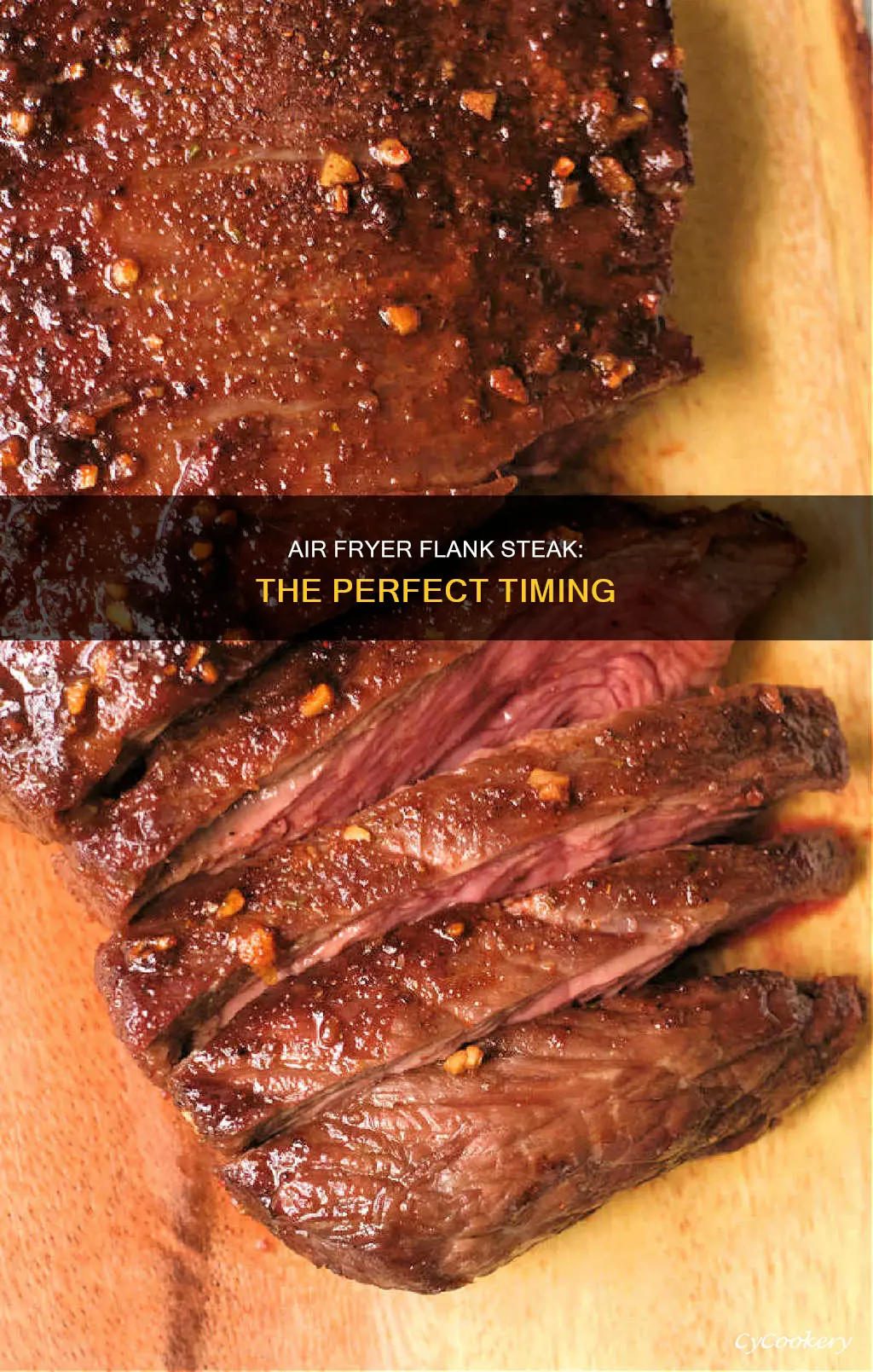 how long do you cook flank steak in air fryer