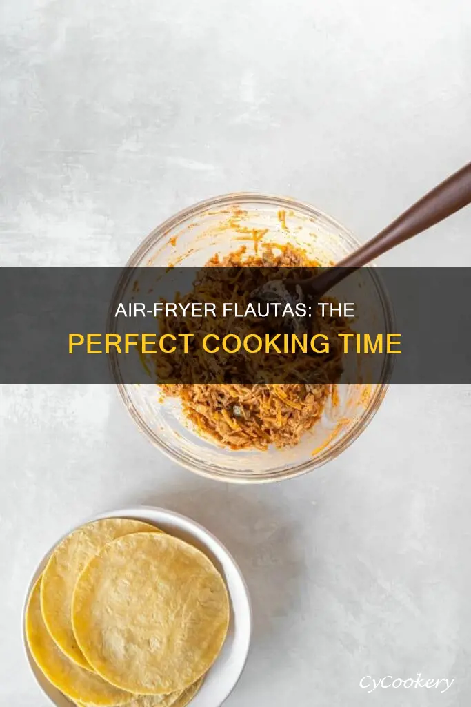 how long do you cook flautas in an air fryer